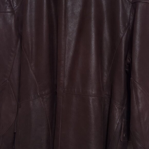 Cole Haan All leather Bomber Jacket - Picture 9 of 9